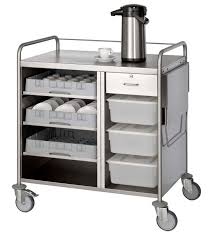 Chariot de service Bravilor+ tiroir à 3 étages p. panier 50x50